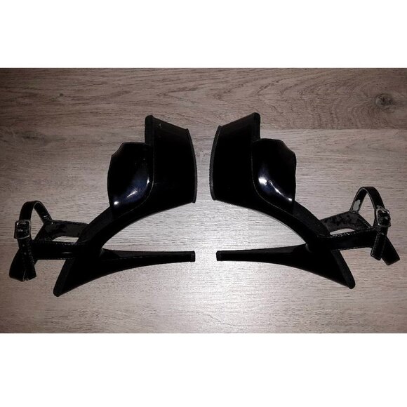 Pleaser KISS-209 Black Ankle Strap Stiletto Platform High Heels Size 7 PLS READ! - Picture 12 of 16
